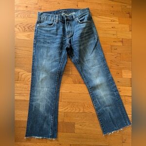 John Varvatos Distressed Ankle Jeans